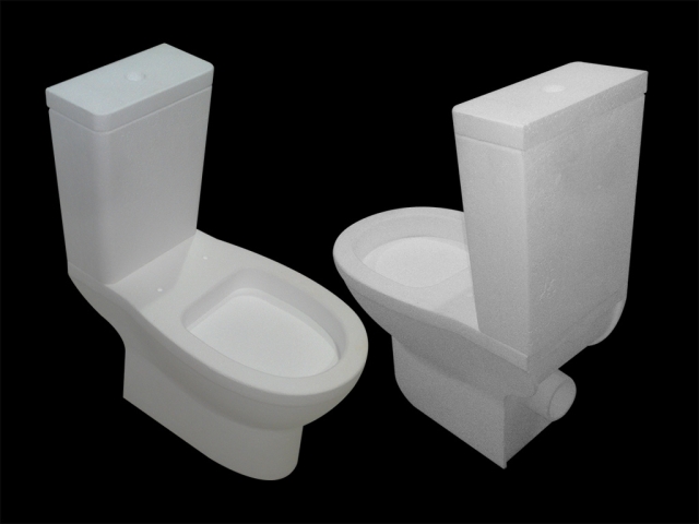 五軸數(shù)控加工 3D EPS 馬桶原型模具 五軸數(shù)控加工 3D EPS 馬桶原型模具
